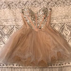 Sherri Hill Strapless Prom Dress